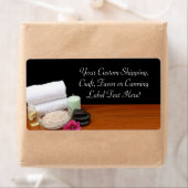 Spa/Massage/pedicure Salon Scene Black/Color Etiket (Insitu)