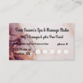 Spa, Massage, Salon, Nail Salon Loyalty Punch Kaar (Voorkant)