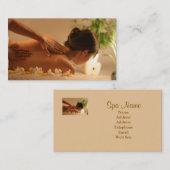 Spa Massage Visitekaartje (Voorkant / Achterkant)