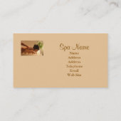 Spa Massage Visitekaartje (Achterkant)