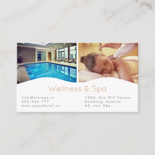 Spa, massage & Wellness Resort Carte de visite (Devant)