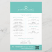 Spa massage wellnesscentrum aqua QR promo flyer (Achterkant)