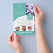 Spa massage wellnesscentrum aqua QR promo flyer (Hand)