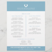 Spa-massage wellnesscentrum behandeling promo flye flyer (Achterkant)