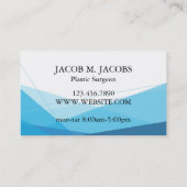 Spa Médicale de chirurgie plastique Carte de visit (Dos)