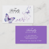 Spa mignon de salon de carte de visite de papillon (Devant / Derrière)