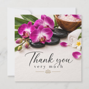 Spa Orchidée Violette Merci Élégant Bien-être