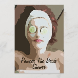 Spa-pamper De uitnodiging van de Bride Shower
