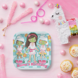 Spa papier borden papieren bordje