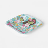 Spa papier borden papieren bordje (Gebogen)