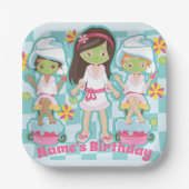 Spa papier borden papieren bordje (Voorkant)