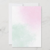 Spa Party Birthday Invitation Kaart (Achterkant)