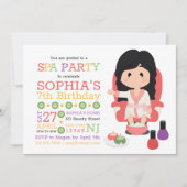 Spa Party Birthday Kaart (Voorkant)