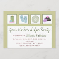 Spa Party - Candles Teenslippers Cucumber Orchids