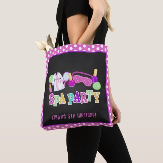 Spa Party Canvas tas - Blk (Dichtbij)