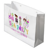Spa Party Gift Bag - Meisjes Groot Cadeauzakje (Voorkant Gekanteld)