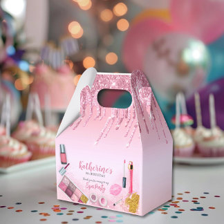 Spa Party Glam Girl Birthday Party Salon Favor Box Bedankdoosjes