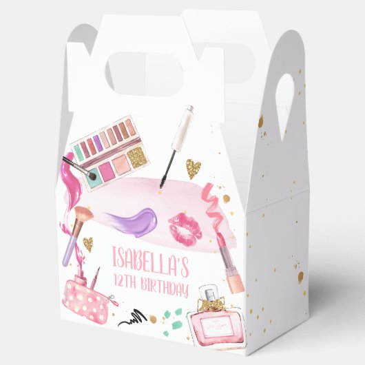 Spa Party Meisje Glamour Make-up Verjaardagsfeest Bedankdoosjes (Geopend)