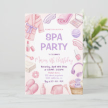 Spa Party Pamper Glam Day Girls Party Verjaardag