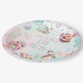 Spa party Pamper party pastel Verjaardagsfeest Papieren Bordje (Gekanteld)