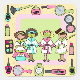 Spa Party Stickers