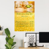 Spa prijslijst poster (Thuiskantoor)