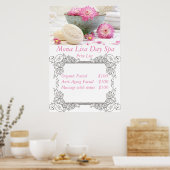 Spa-prijslijst Poster (Keuken)