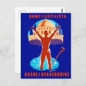 Spa resorts uit Bosnië, oldtimers Briefkaart (Voorkant / Achterkant)