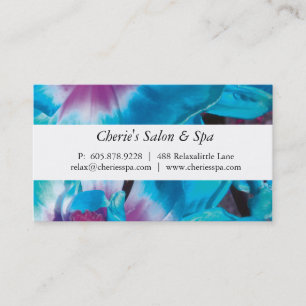 Spa - Salon Blue Flower Visitekaartje
