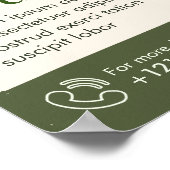 Spa, Salon de beauté - Poster d'affaires (Coin)