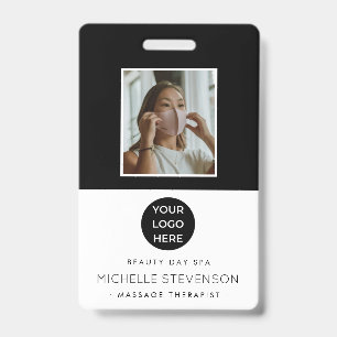 Spa Salon Foto Logo Aangepaste Werknemer Badge