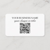 Spa salon life coach therapeut yoga geel QR code Visitekaartje (Voorkant)