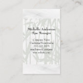 Spa Salon Logo | Achtergrond Bamboe Visitekaartje (Achterkant)