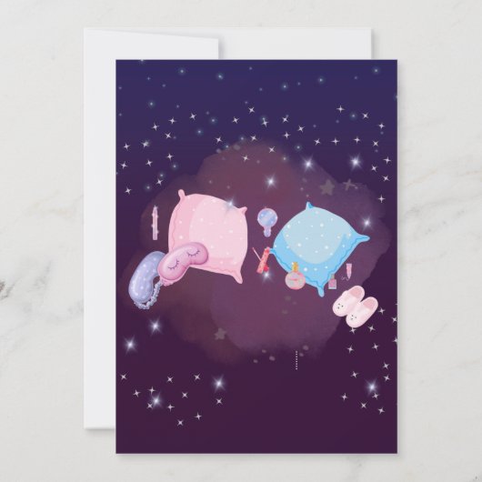 Spa Slumber Party Verjaardagsfeestje Dank u kaart (Achterkant)