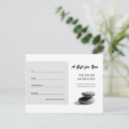 Spa Stones Cadeaubon Briefkaart