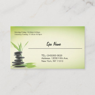Spa store business cards visitekaartje