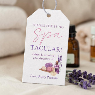 Spa-Tactulair Onderwijs Erkenning Lavendel Spa Cadeaulabel