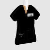 Spa-technicus Black Scrubs Professional Ornament (voorkant)