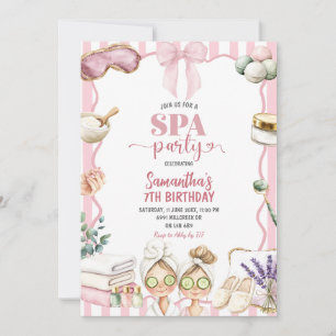 Spa Thema Spa Feest Verjaardagsuitnodiging Kaart