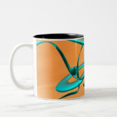 spa tweekleurige koffiemok (Links)