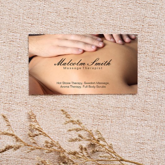Spa-uitstap | Massage (afspraakkaart) Afsprakenkaartje