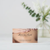 Spa-uitstap | Massage (afspraakkaart) Afsprakenkaartje (Staand voorkant)