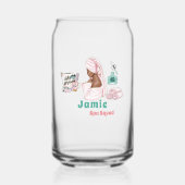 Spa Verjaardag Sleepover Pamper Verjaardagsfeest Blikvorm Glas (Voorkant)