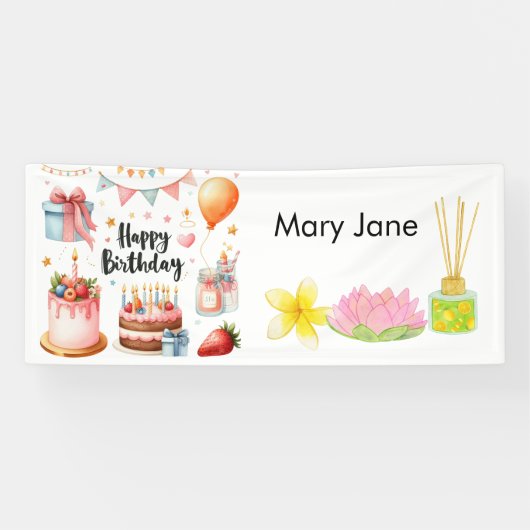 SPA Verjaardagsfeest Spandoek (Horizontaal)