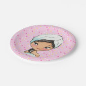 Spa verjaardagsfeestje papier borden papieren bordje (Gekanteld)