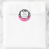 Spa Verjaardagsfeestje Sticker Zebra Stripe (Tas)