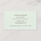 Spa Visitekaartje | Professioneel (Achterkant)