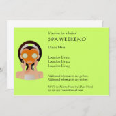 Spa Weekend-uitnodigingen Kaart (Voorkant / Achterkant)