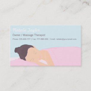 Spa Wellness Massage Therapist Visitekaartjes