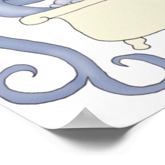 spa-zeemeermin afdrukken poster (Hoek)